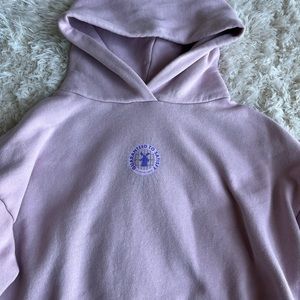 Pink cropped Dutch hoodie